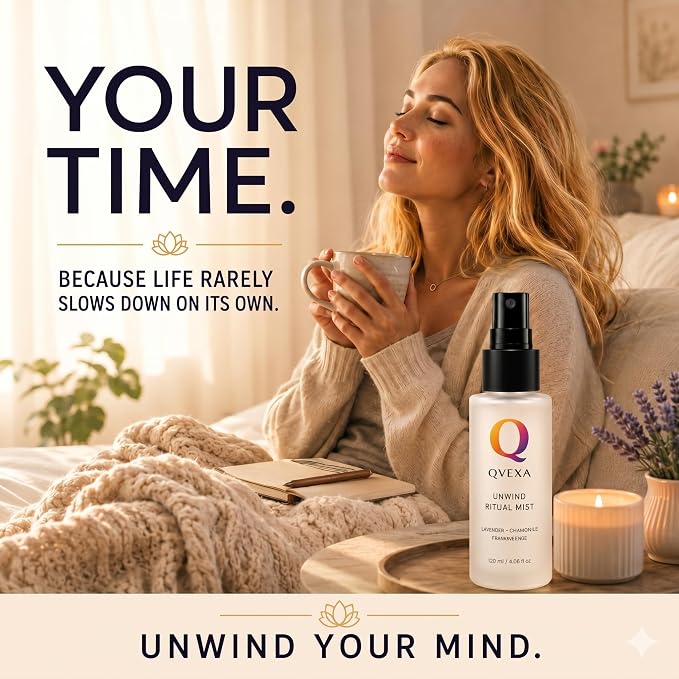 Unwind Ritual Deep Sleep Pillow Spray & Aromatherapy Mist, 4.06 fl oz | Stress relief aromatherapy mist with Chamomile & Frankincense, linen, bed & pillow sleep spray, relaxation, anytime reset.