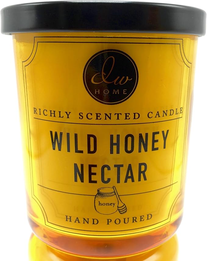 Dw Home Wild Honey Nectar Richly Scented Candle Small Single Wick, Yellow , 4 oz