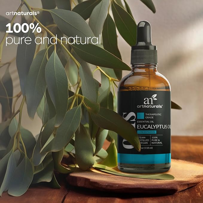 ArtNaturals 100% Pure Eucalyptus Essential Oil - (4.0 Fl Oz / 118ml) - Therapeutic Grade Natural Oils