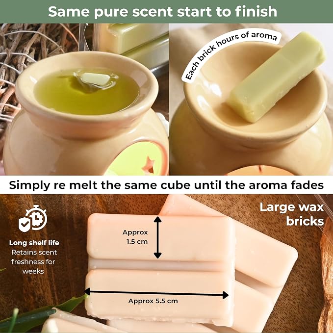 Scented Wax Melts Variety Pack Palo Santo|Cleansing Sage|Money Wealth|Nag Champa - Made With Non Toxic Soy Wax And Essential Oils - Long Lasting Strong Scent Pet Safe Candle Wax Cubes For Warmers