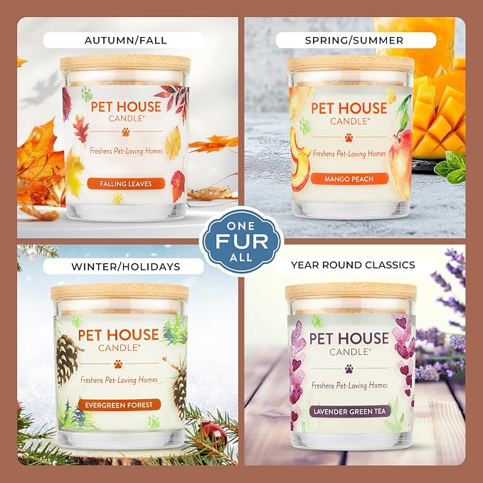 Pet House Pet Odor Candle Plant Based Hot Chocolate Candle Clean Burning, Long Lasting for Home, Hot Cocoa