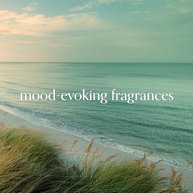 Chesapeake Bay Mood-Evoking Reed Diffuser, Marine Drift Scent, Sea Glass-Inspired Jar, Room Filling Fragrance Made with Essential Oils, Coastal Fragrance for Home Décor or Gifting