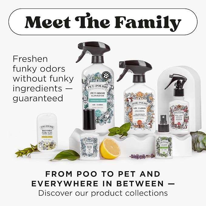 Poo-Pourri Before-You-Go 2-in-1 Toilet Potty Pods, Original Citrus, 5 Ct, Bathroom Odor Deodorizer and Toilet Cleaner with Essential Oils, Lemon, Bergamot and Lemongrass Scent (Pack of 4)