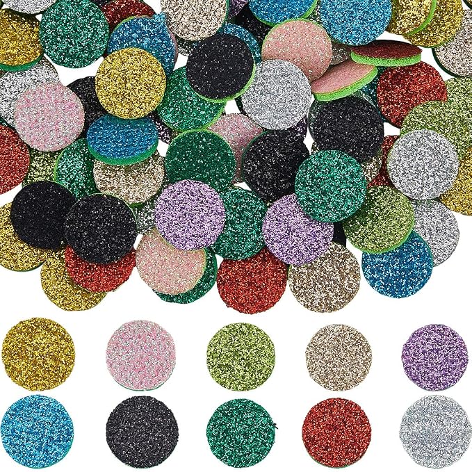 SUNNYCLUE 100Pcs Essential Oil Refill Pad Perfume Pads 15 x 3mm Random Colorful Cotton Flat Round Aromatherapy Microfibre Locket Necklace Replacement Refills Diffusers for Bracelet Car Home Supplies