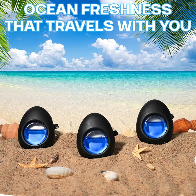 Air Jungles Car Air Freshener Vent Clip 5 Count, Variety Scent for Men and Women, Natural Fragrance with Essential Oil, Long-Lasting Car Odor Eliminator, Up to 150 Days