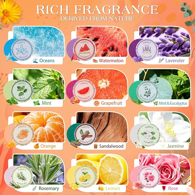 Shower Steamers Aromatherapy Birthday Gifts for Women-12 Pack Mothers Day Gifts,Gifts for Grandma,Wife,Mothers,Stress Relief and Relaxation Gifts for Women and Men
