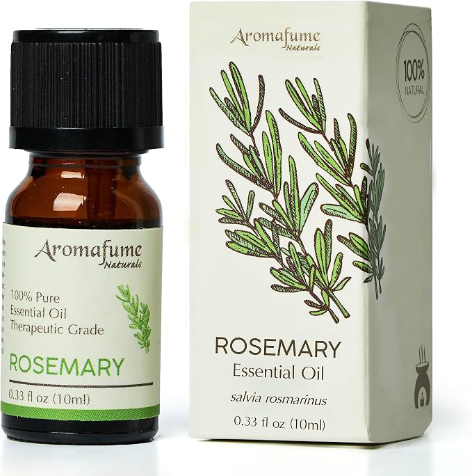 AROMAFUME Rosemary Essential Oil - 100% Natural, Therapeutic Grade Essential Oils - Pure, Woodsy Aromatherapy Oil for Meditation and Home Diffusers - Gifts for Her - 10ml
