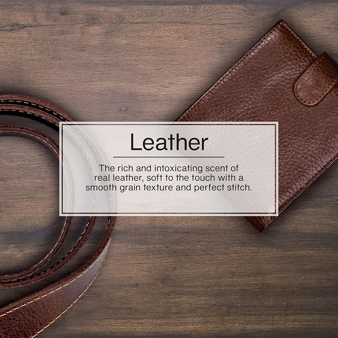 LITTLE TREES Car Air Freshener | Hanging Paper Tree for Home or Car | Leather | 3 Pack