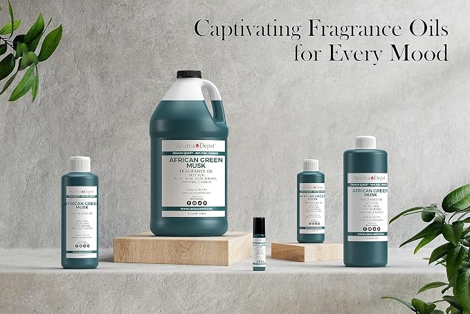 Aroma Depot 30 ml. African Green Musk Roll-on Perfume/Skin Body Fragrance Oil. Our Interpretation, Pure-Uncut. Add a Few Drops to Your Aromatherapy Diffuser.