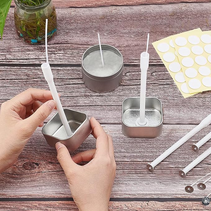 15 Pcs Candle Wick Placing Tube Candle Wick Centering Placement Booster Tools for DIY Candle Making