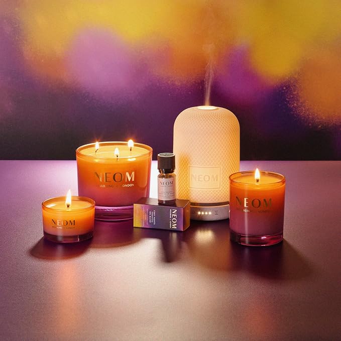 NEOM Cosy Nights Candle Travel Size | Sandalwood, Frankincense & Nutmeg I 100% Naturally derived Wax I 100% Natural fragrances I Relaxing