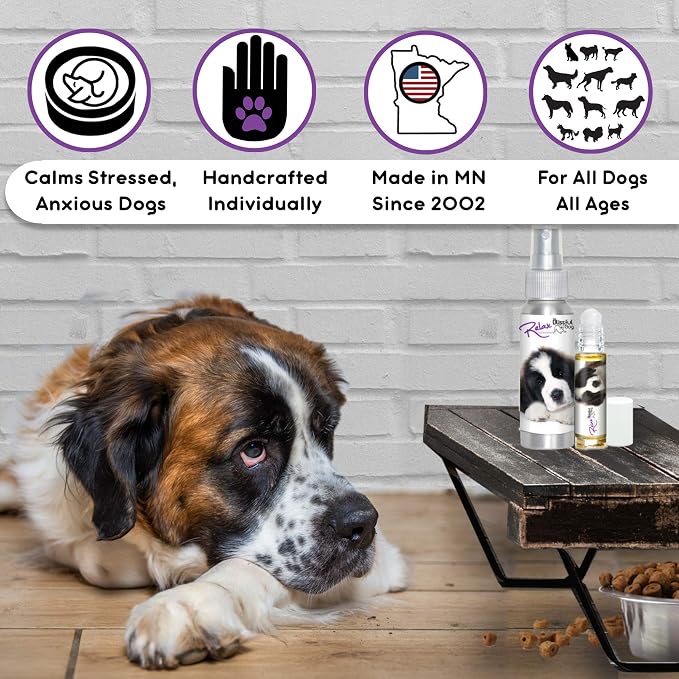 The Blissful Dog St. Bernard Relax Dog Aromatherapy Spray for Your Dog's Anxiety