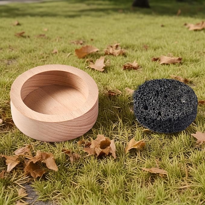 Small Passive Lava Rock Diffuser for Essential Oils Great for Decorating at Desk, Office or Car