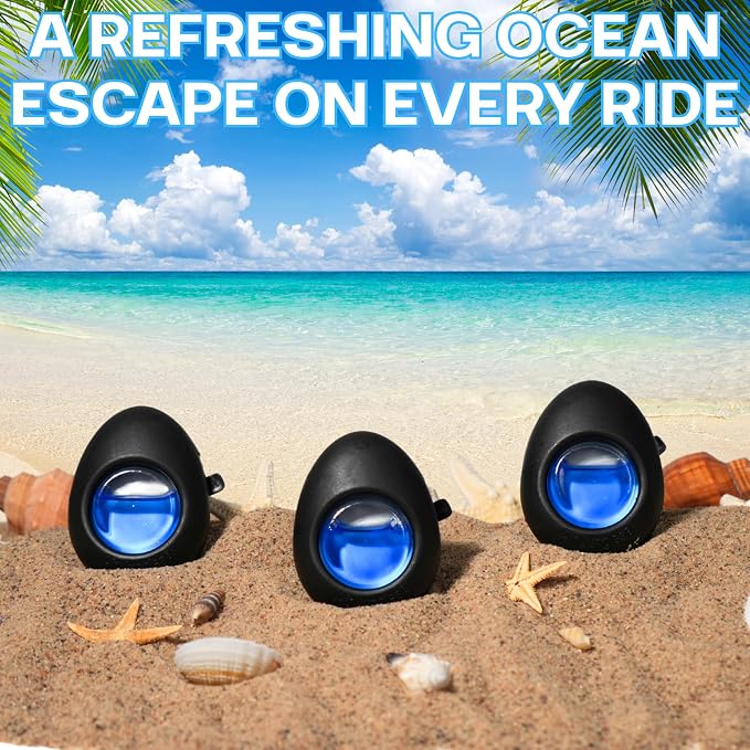 Air Jungles Car Air Freshener Vent Clip 4 Count, Variety Scent for Men and Women, Natural Fragrance with Essential Oil, Long-Lasting Car Odor Eliminator, Up to 120 Days