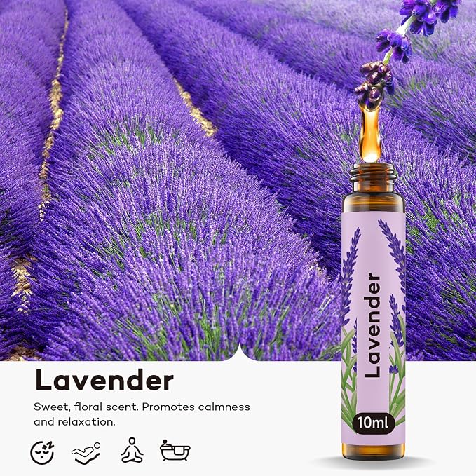 Umisleep High-Potency Essential Oils Set for Better Sleep & Relaxation - Lavender, Sweet Orange, Ylang-Ylang - Long-Lasting Essential Oils for Diffusers, Aromatherapy, Humidifiers - 3 x 10 ml Gift Set