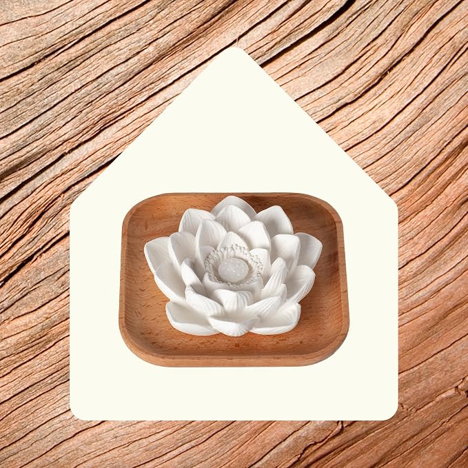 Plant Therapy Passive Lotus Flower Aromatherapy Diffuser - A Chic and Natural Home, Office, and Travel Essential Oil Diffuser