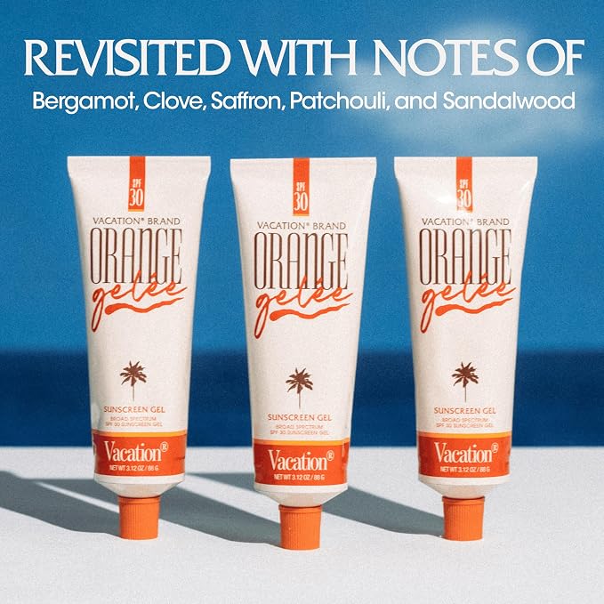 Vacation Car Air Freshener, Pack of 3 - Hanging Air Freshener for Car, Home and Office, Orange Gelée French Riviera Signature Scent, Long-Lasting Deodorizer