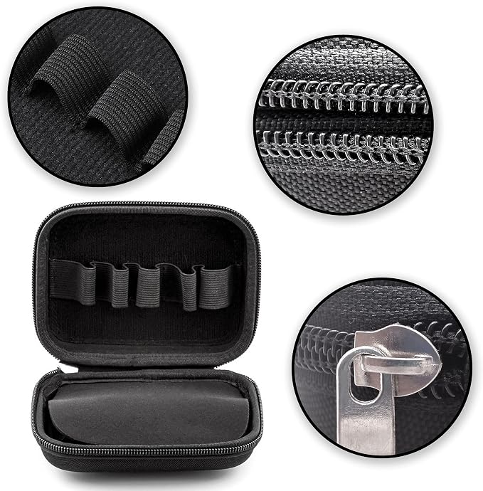 Essential Oil Carrying Case Holds 10 Bottles (5/10/15ml), Hard Shell Roller Bottles Storage Bag, Travel Portable Essential Oils Bottles Organizer