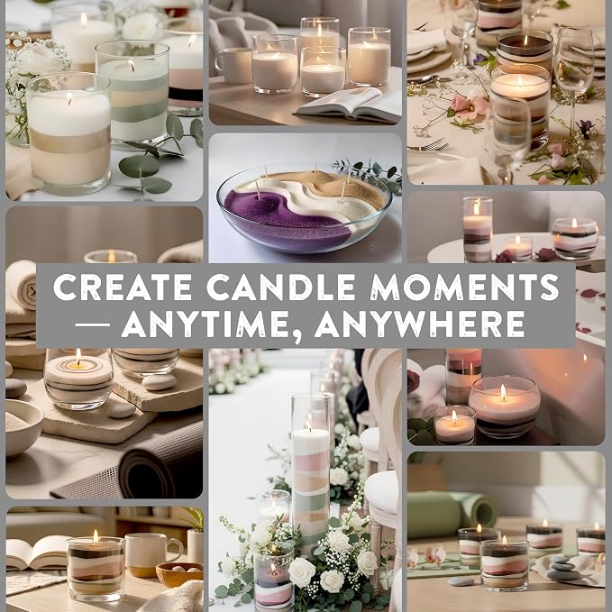 Pearled Candle Sand 10.5 oz (300g) – Noir Sandalwood Scented Candle, Black Color, Relaxing Aromatherapy, Home Decor, Stress Relief, Long-Lasting Burn