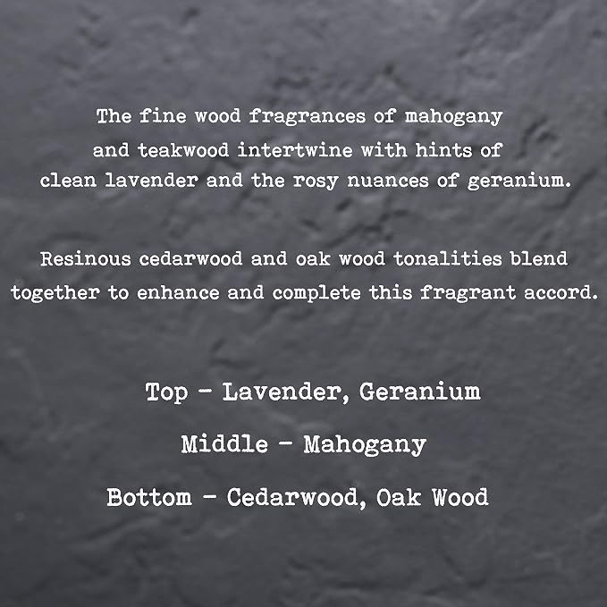 100% Natural Soy Wax Candle by CoCo Benjamin - Highly Scented & Hand-Poured Luxury Candle (Cedarwood & Frosted Lavender) - Clean Burning Cotton Wick
