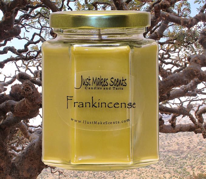 3 Pack - Frankincense Scented Candles | Rich, Balsamic and Spicy Fragrance | Hand Poured in The USA by Just Makes Scents