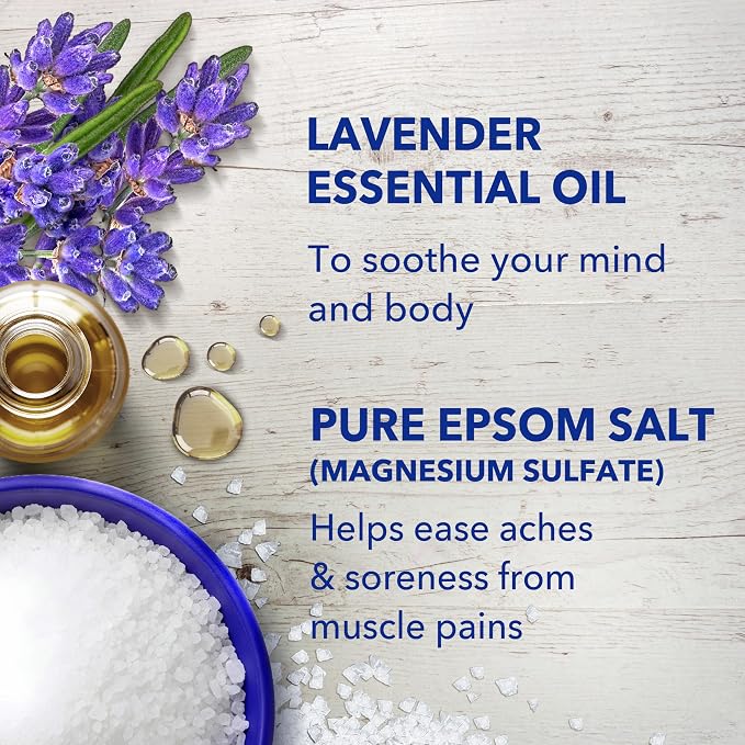 Dr Teal's Epsom Salt Soaking Solution, Soothe & Sleep, Lavender, 3lbs
