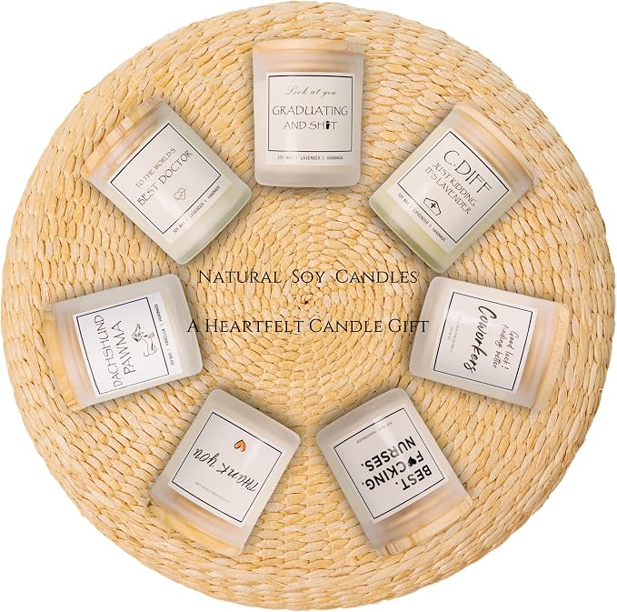 to The World's Best Doctor Candle - Doctor Gifts for Men & Women, Gifts for Doctors, Lavender Scented Candle, Natural Soy Wax & Natural Essential Oils