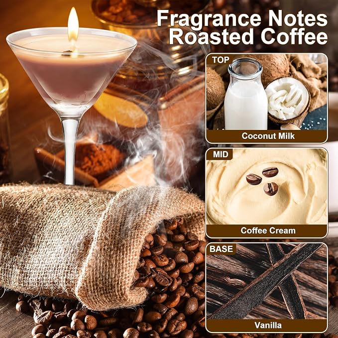 Espresso Martini Candle Gifts for Women Men, Coffee Scented Unique Gift for Espresso Lovers, Soy Wax Candles for Coffee Bar, Home Decor for Mother, Birthday, Christmas
