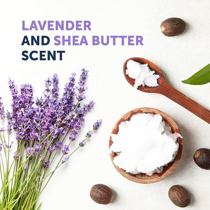 Truremedy Naturals Lavender Shea Butter Body Wash for Women - Hydrating Shower Gel with Natural Essential Oils & Aloe - Moisturizing Cleanser for Dry Skin, 12 oz