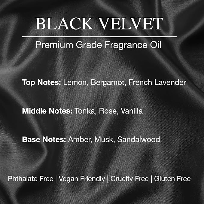 Daniella's Candles Black Velvet Reed Diffuser Refill Oil, 3.4oz/100ml, Premium Fragrance Oil, Home Fragrance, Oil for Reed Diffusers, Long Lasting