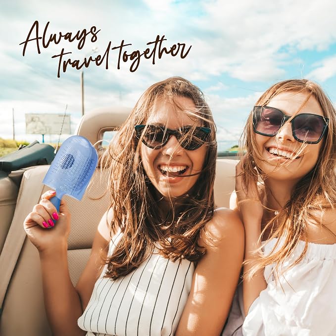 NuWay 4HAIR U.S. Patented Vented TravelC for All Hair Types is Hair Dryer Safe (Baby Blue)