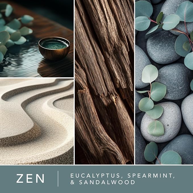 ScentSationals Zen Scented Wax Melts - Eucalyptus, Spearmint, & Sandalwood, 10oz (24 Cubes)