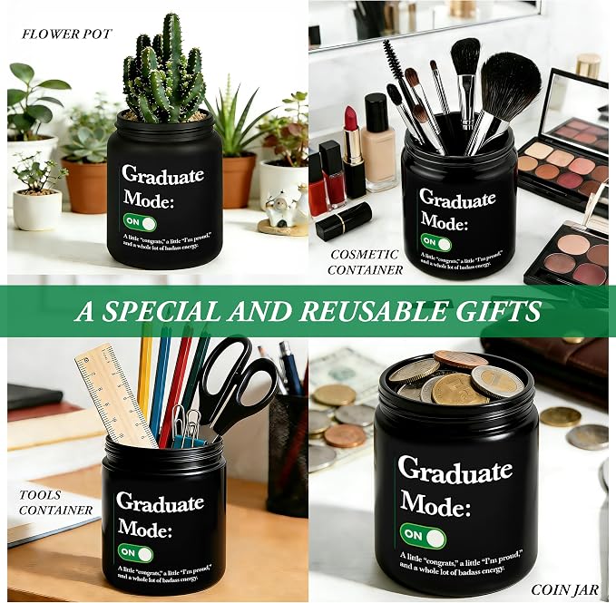 2026 Graduation Gifts for Her Him, Congratulations Grad Decoration for Women Men, Graduate Presents for Masters Degree High School College PHD Nurse, 7oz Funny Lavender Scented Candle, Style-K