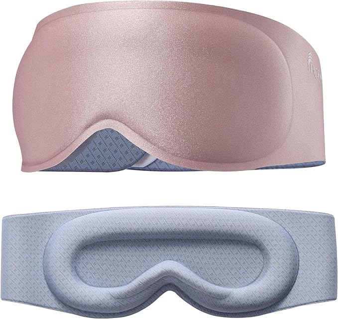 Weighted Sleep Mask for Lash Extensions: 3D Contoured Eye Mask for Airplan Travel,100% Blackout Eye Cover with Soft Fabric, Night Spa Relaxation, Travel Flight Essential, Calm Meditation