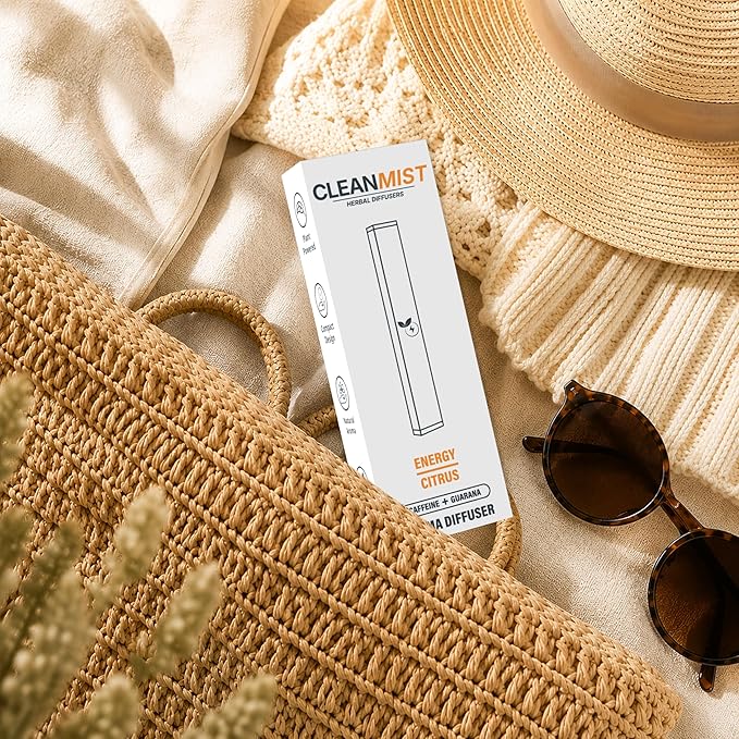 The Clean Mist Botanical Fragrance Stick Set, Plant-Based Citrus Botanical Scent, Non-Electronic Personal Fragrance Accessory, 1 Stick, 1 Pack