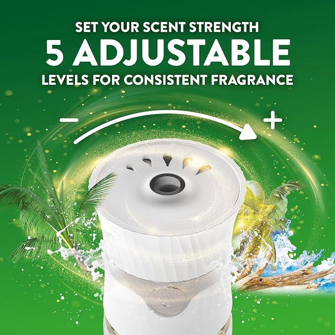 Air Wick Plug-In Scented Oil Refills, 4 Count, Driftwood & Sea Spray, Air Freshener, Essential Oils