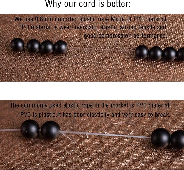 Men Women 8mm Natural Stone Lava Rock Diffuser Bracelet Elastic Yoga Agate Beads Bracelet Bangle
