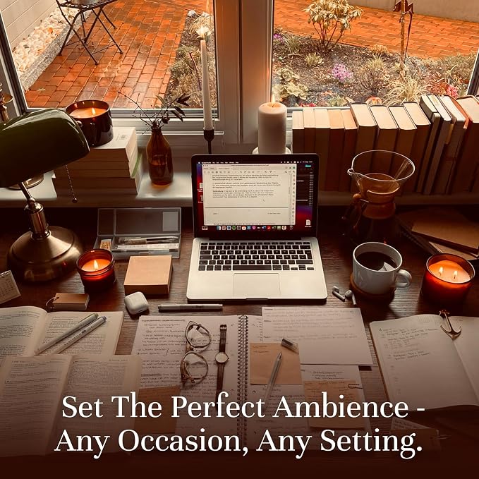 P&J Trading Fragrance Oil The Study Set | Leather, Coffee, Old Books, Cedar, Amber, Sweet Tobacco Candle Scents for Candle Making, Freshie, Soap Making Supplies, Diffuser Oil Scents