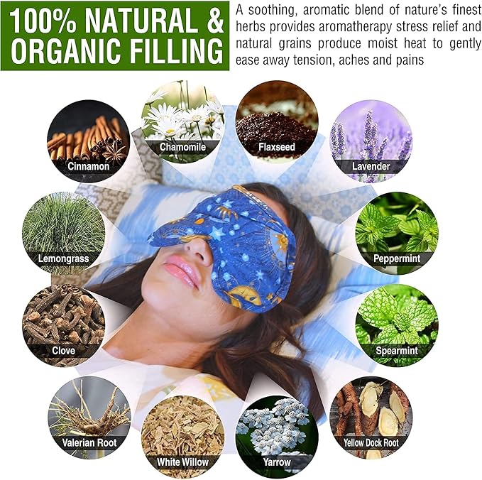Nature's Approach Aromatherapy Belted Lumbar Wrap | Hot or Cold Therapy with a Soothing Blend of 12 Natural Herbs | Microwave and Freezer Safe