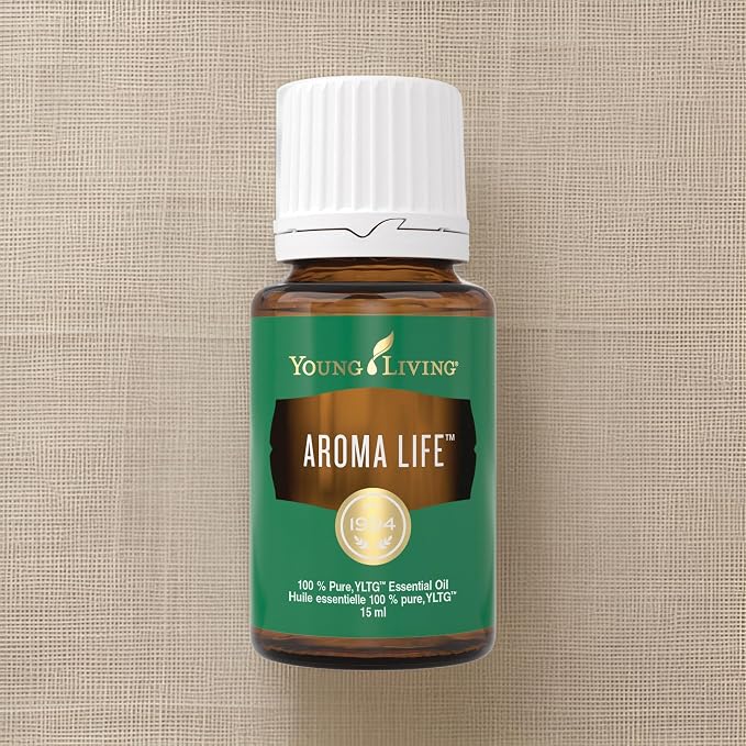 Young Living Aroma Life Essential Oil Blend | 15 ml | Ideal for Massage & Aromatherapy Diffusers | Calming Herbal Scent for Relaxation & Tranquility | Self-Care & Wellness Ritual