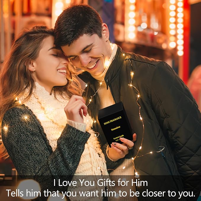 Homsolver Romantic Valentine Gifts for Men, Wedding Anniversary Christmas Valentines Day Gift for Him Boyfriend Husband-Thanks for Hitting It But Not Quitting It-Sandalwood Scented