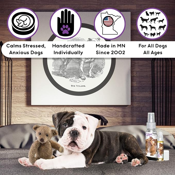 The Blissful Dog Olde English Bull Dog Relax Roll-ON Aromatherapy for Dogs - Anxiety Relief for Dogs