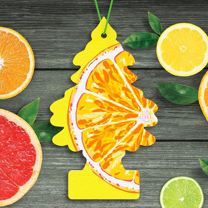 LITTLE TREES Car Air Freshener | Hanging Tree Provides Long Lasting Scent for Auto and Home | 24 Air Fresheners |Sliced