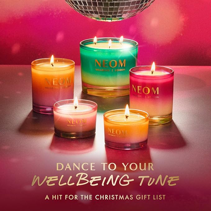 NEOM Perfect Peace 3 Wick Candle | Myrrh, Fir & Lime Peel I Pure Essential Oils I 100% Naturally derived Wax I Hand Finished I Relieve Tension
