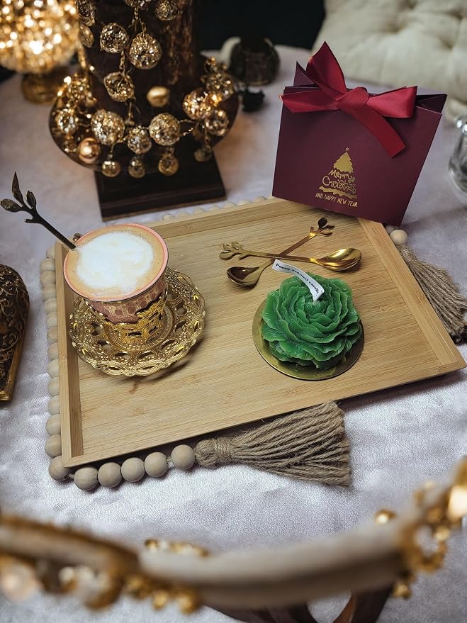 Peony Flower Shaped Candle with Scent, Soy Wax Blend Aromatherapy Candle, Gift Candle, Gifts for Women, Candles for spa, Stress Relief, Meditation, Wedding, Home Decor, Relaxing Atmosphere, (Green)