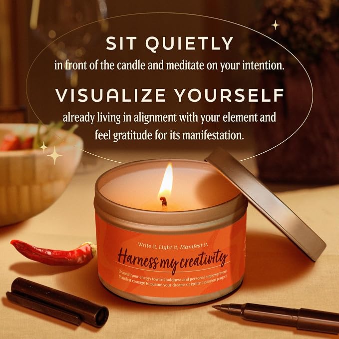 Leo Gifts for Women, Aries Sagittarius, Zodiac Fire, 45 Hour Burn, Zodiac Astrology Gifts Meditation Candle Healing with Crystals, Spiritual Manifestation Crystal Candle Healing Stones Bracelet