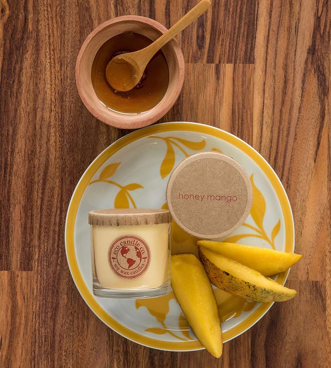 ECO CANDLE CO. Recycled Candle, Verbena Basil, 6 oz. - Scents of Lemons, Verbena, Basil, & Cedar - 100% Soy Wax, No Lead, Kraft Paper Label & Lid, Hand Poured, Made from Midwest Grown Soybeans