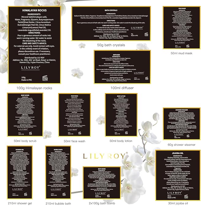 Spa Skin Care Gifts Set - 18Pcs Luxurious Spa Gift Baskets for Women & Men