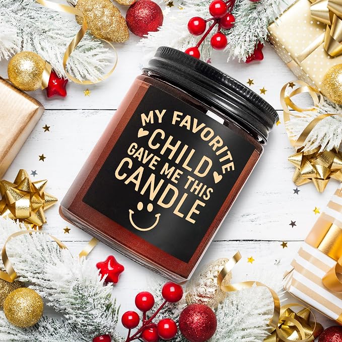 Funny Gift for Mom Dad Grandma - Candles for Birthday Mothers Day Fathers Day - Aromatherapy Relax Gifts for Women Men - Non Toxic, Natural Soy Wax Lavender Vanilla Calming Jar Candle for Home