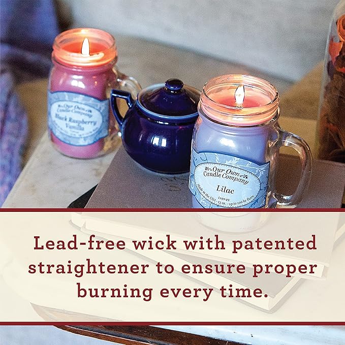 Our Own Candle Company, River Rock Scented Mason Jar Candle, 100 Hour Burn Time, 13 Ounces